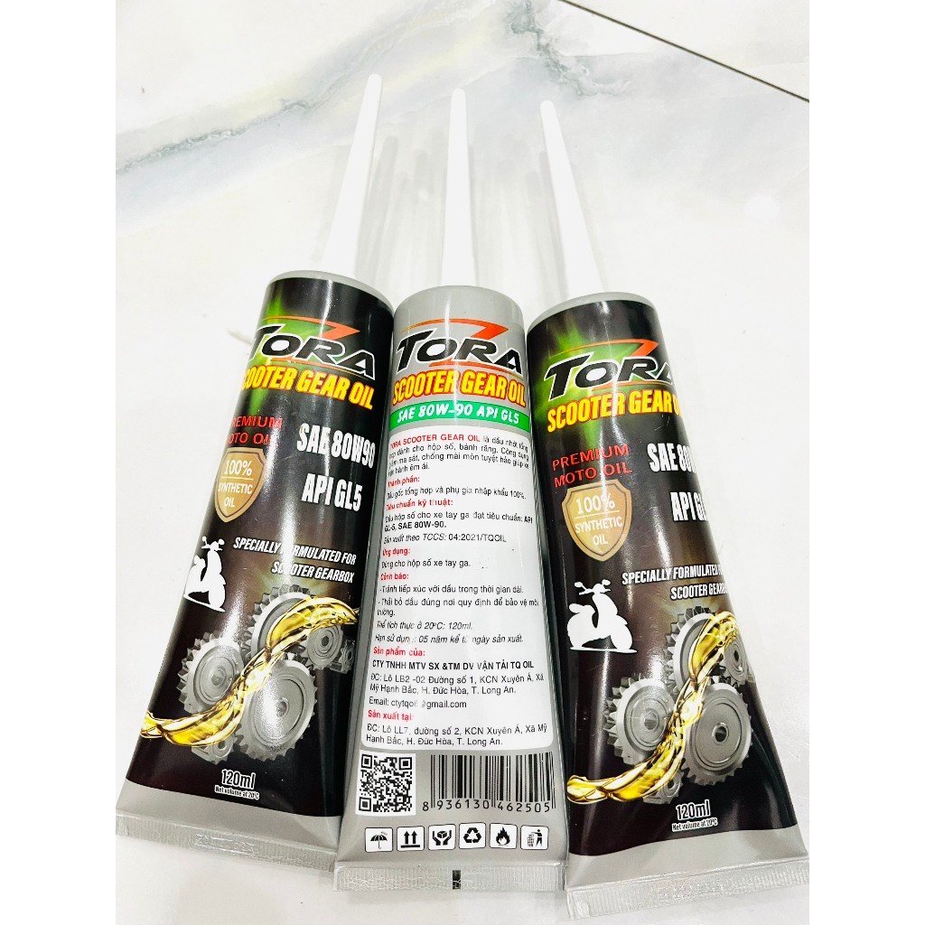 Nhớt hộp số, nhớt lap xe tay ga cao cấp Tora Scooter Gear Oil 120ml