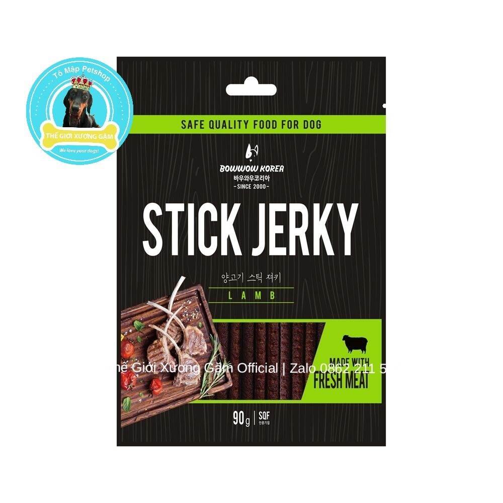 [HCM] THỊT CỪU QUE BOWWOW CHO CHÓ 40GR/90GR