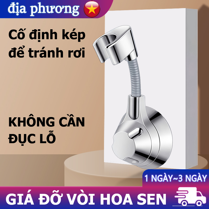 Chân Vòi Sen Dán Tường Cố Định Chắc Chắn Giá Đỡ Vòi Hoa Sen Không Đục Lỗ Xoay 360 Độ Điều Chỉnh Hướng Tiện Lợi Kệ Treo Vòi Sen Nhà Tắm Nhựa ABS Cao Cấp Chống Gỉ Sét Chịu Tải Cao Lắp Đặt Nhanh Chóng Phụ Kiện Phòng Tắm Thông Minh Phù Hợp Mọi Vòi Sen Tăng Áp