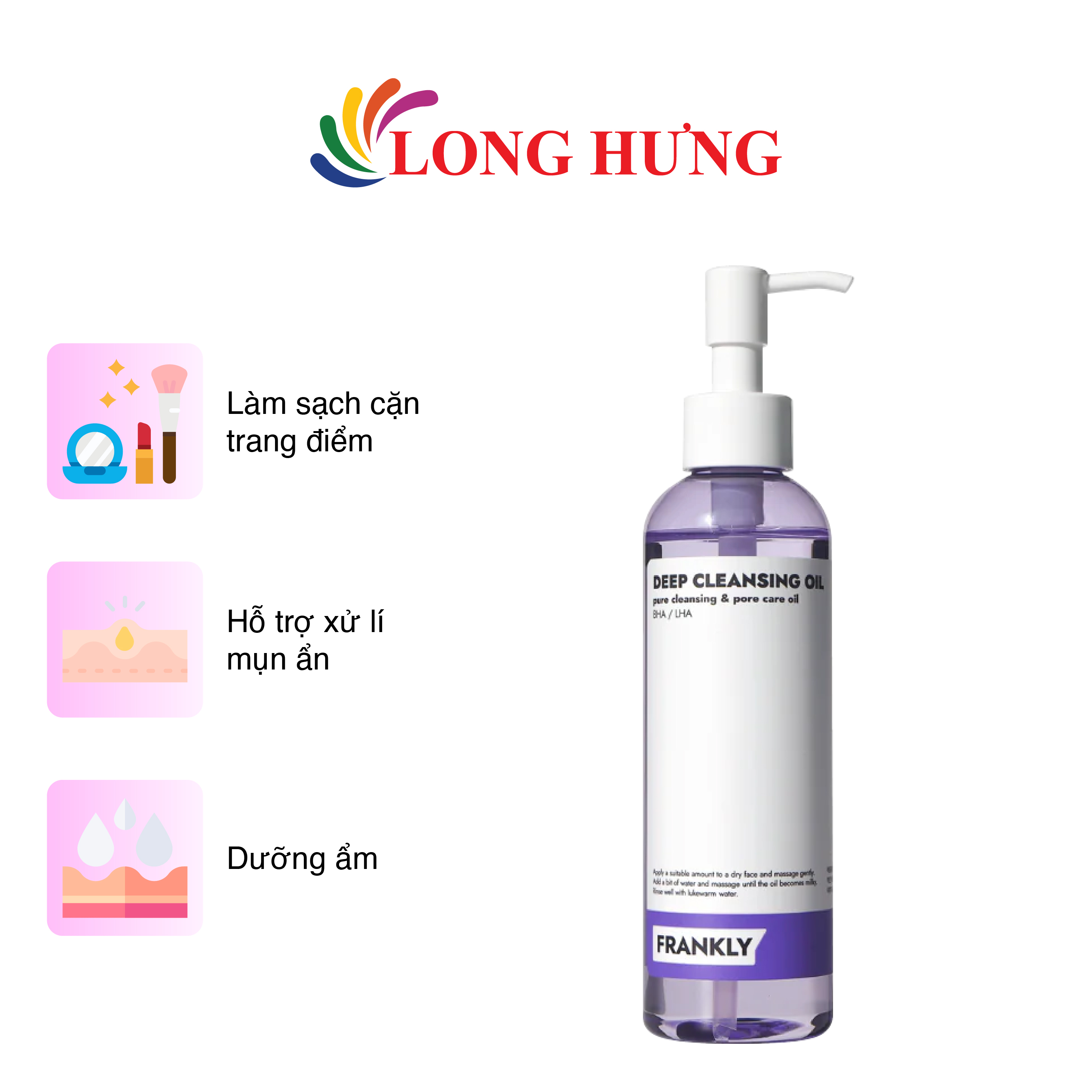 Frankly Deep Cleansing Oil Helps Clean Hidden Acne and Blackheads (200ml)