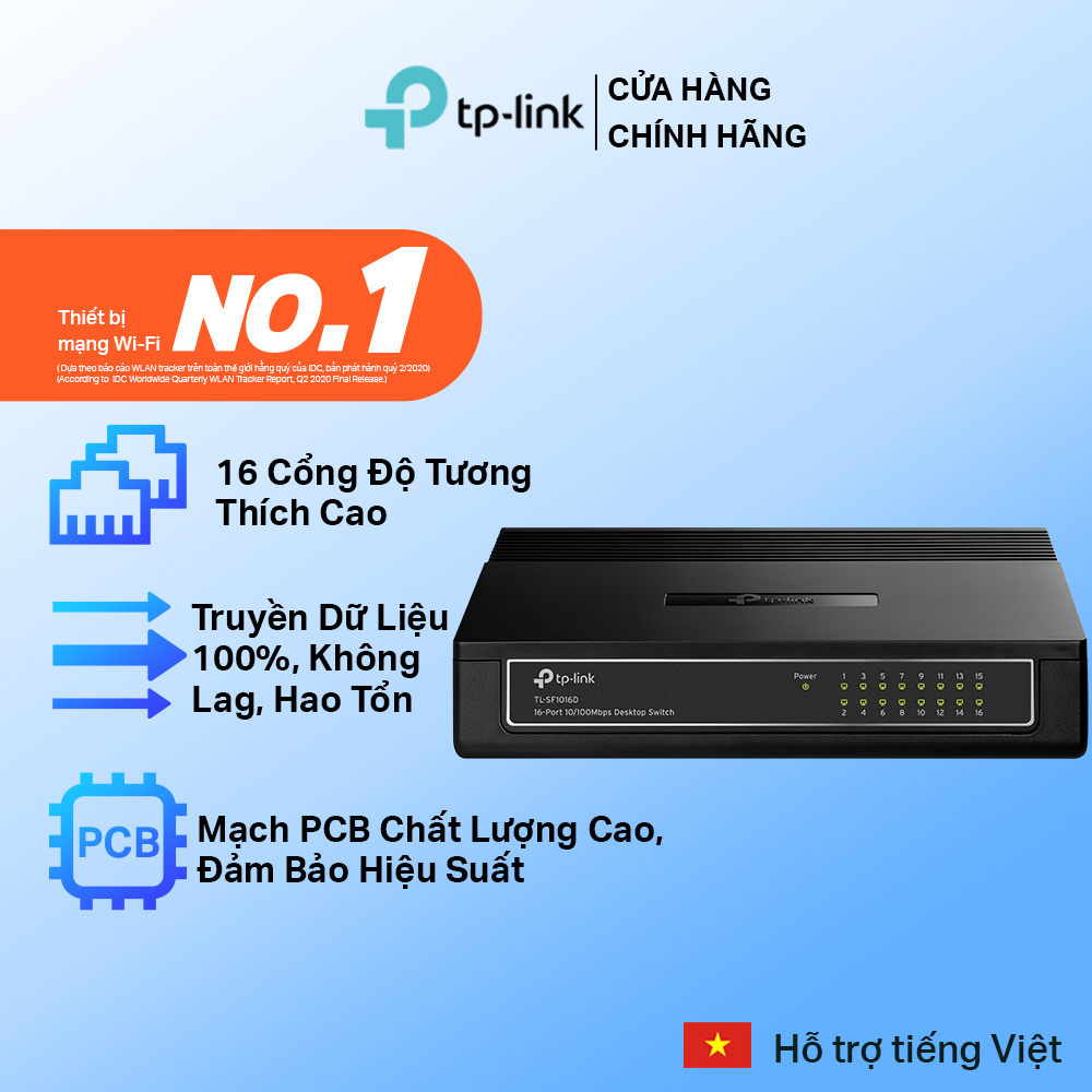 Bộ Chia Tín Hiệu TP-Link TL-SF1016D 16 cổng 10/100 Mbps
