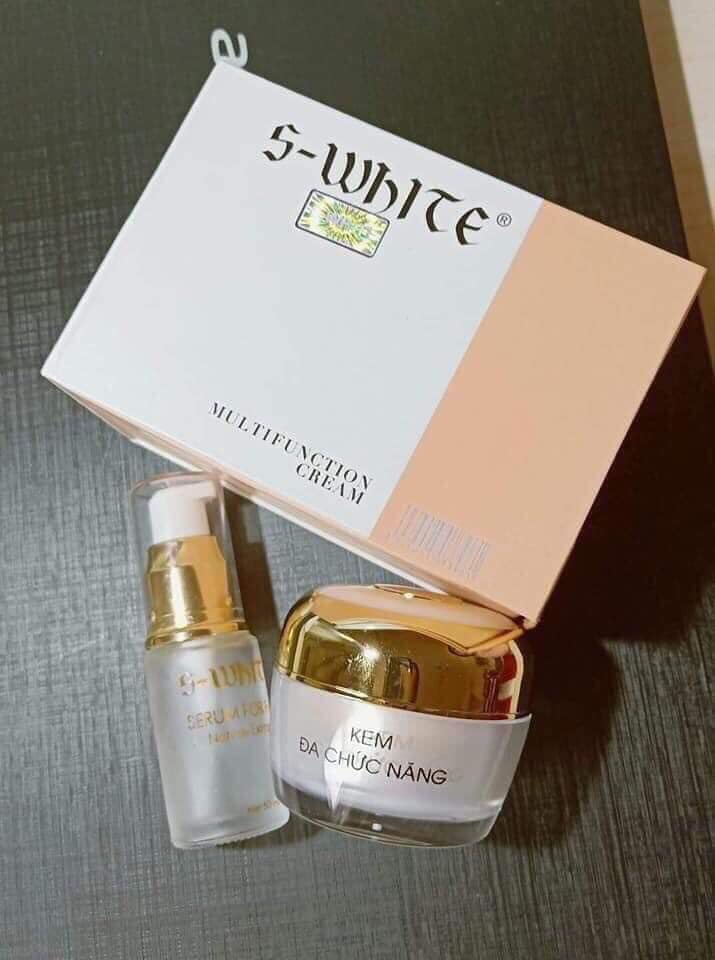 Kem face đa chức năng và serum swhite
