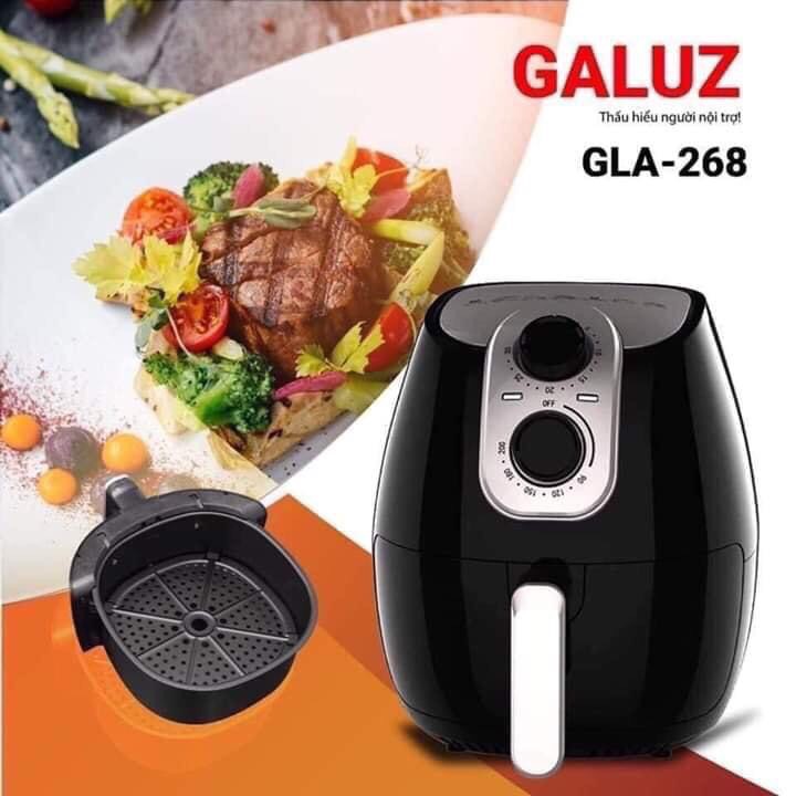 Nồi chiên không dầu galuz 268 - 4l . tặng kèm bình xịt dầu