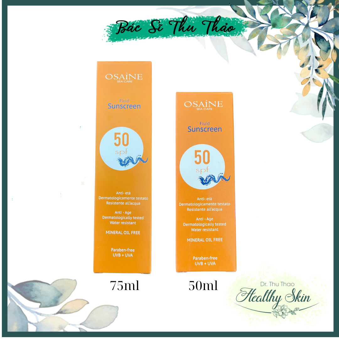 [75ml] Osaine Fluid Sunscreen Spf 50 Sunscreen Cream