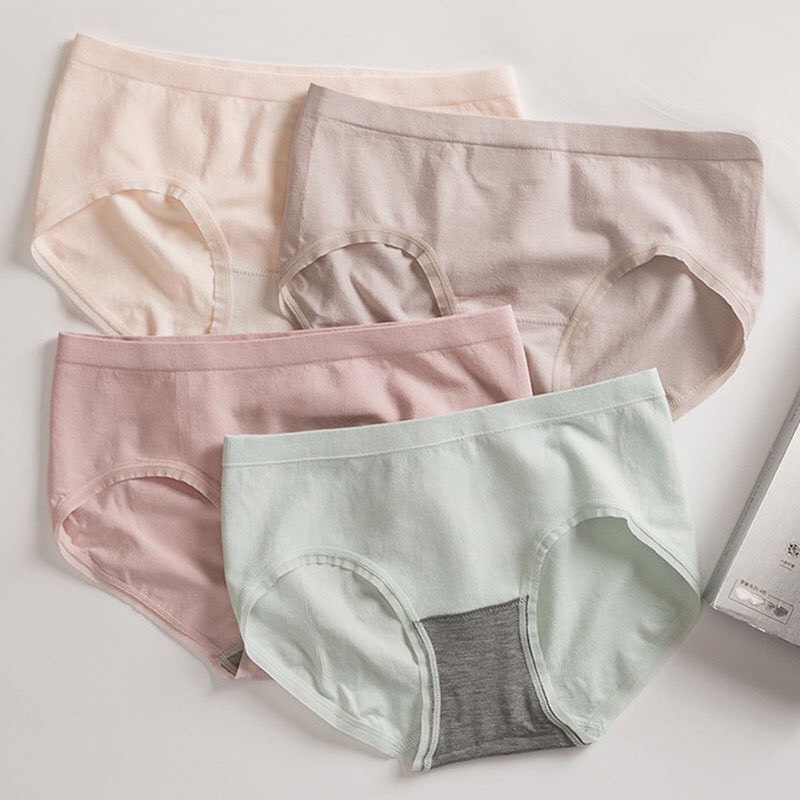 Quần lót siêu rẻ siêu đẹp Quần lót nữ cotton combo 4 quần chip nữ đồ lót cao cấp từ 40-52kg