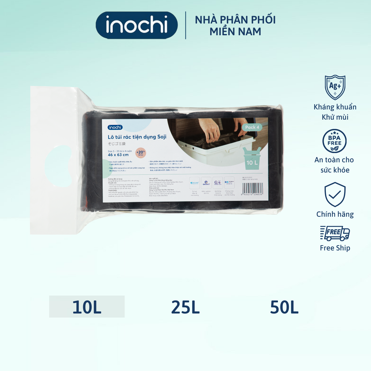 Lô túi rác tiện dụng Soji