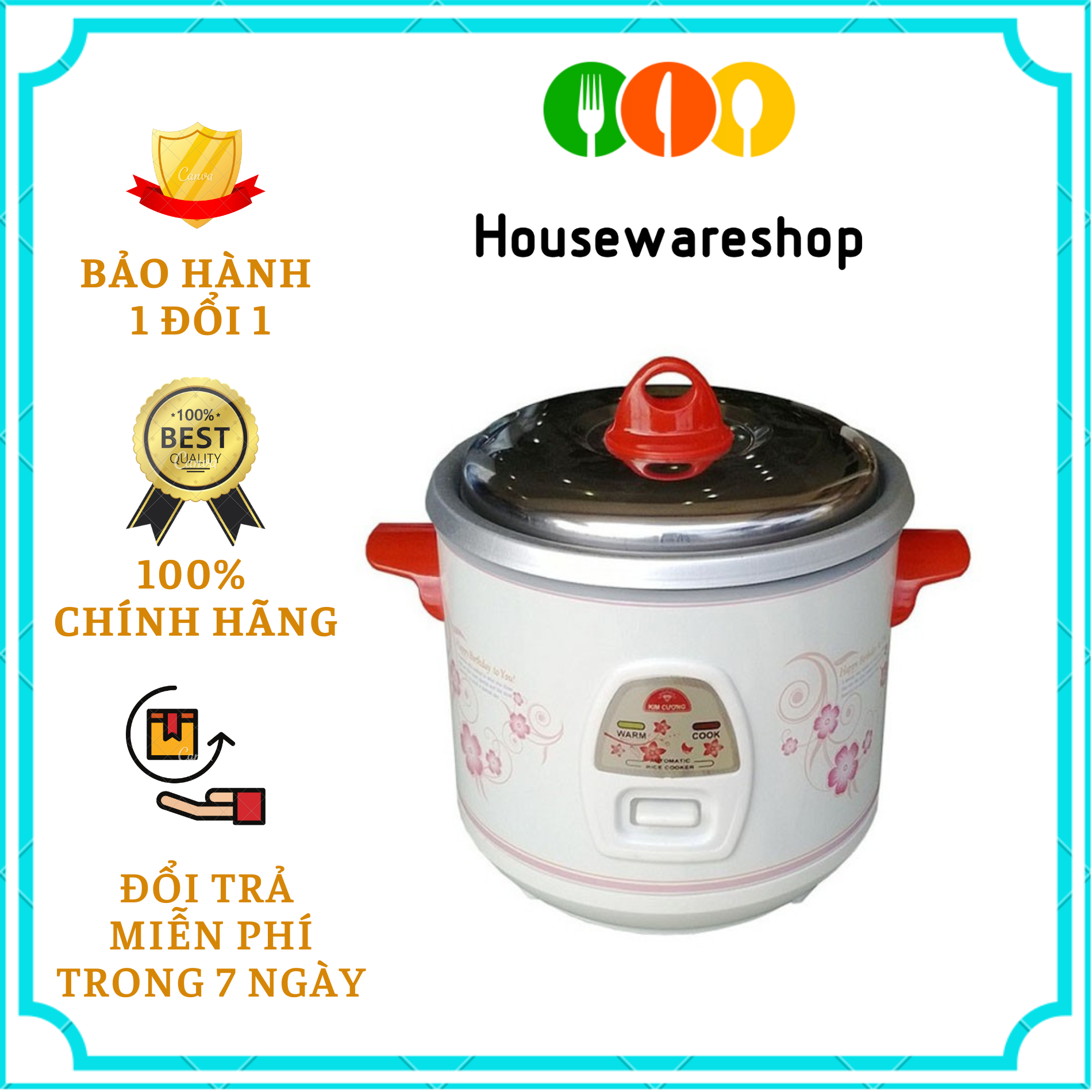 [HCM] Nồi cơm điện nắp rời Kim Cương NCKC