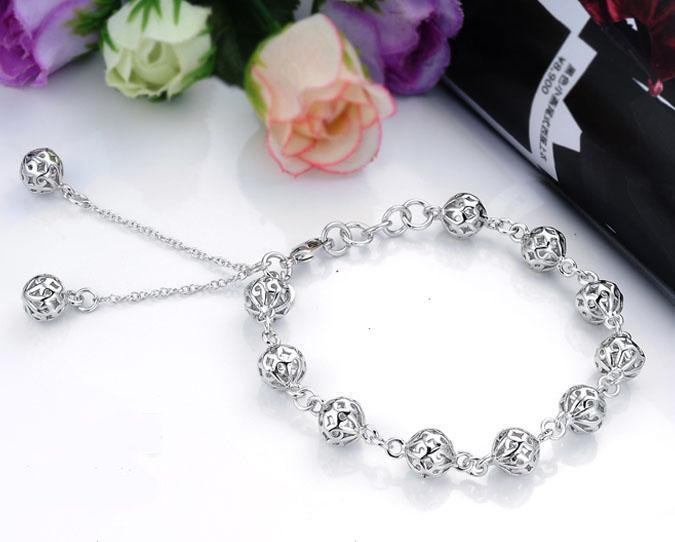 LẮC TAY NỮ INOX KIỂU CHUỖI BI HÀN QUỐC GIÁ RẺ - đẹp, không đen, không rỉ