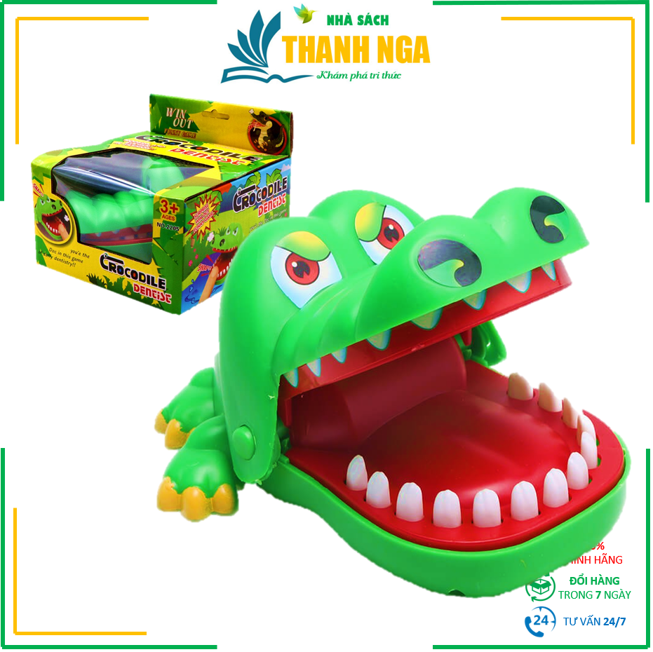 Đồ chơi cá sấu cắn tay - trò chơi khám răng cá sấu