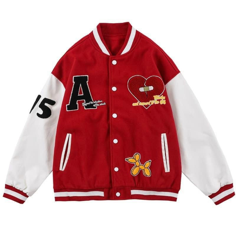 Áo khoác bomber a vải nỉ dày dặn che nắng giữ ấm thời trang tuổi teen