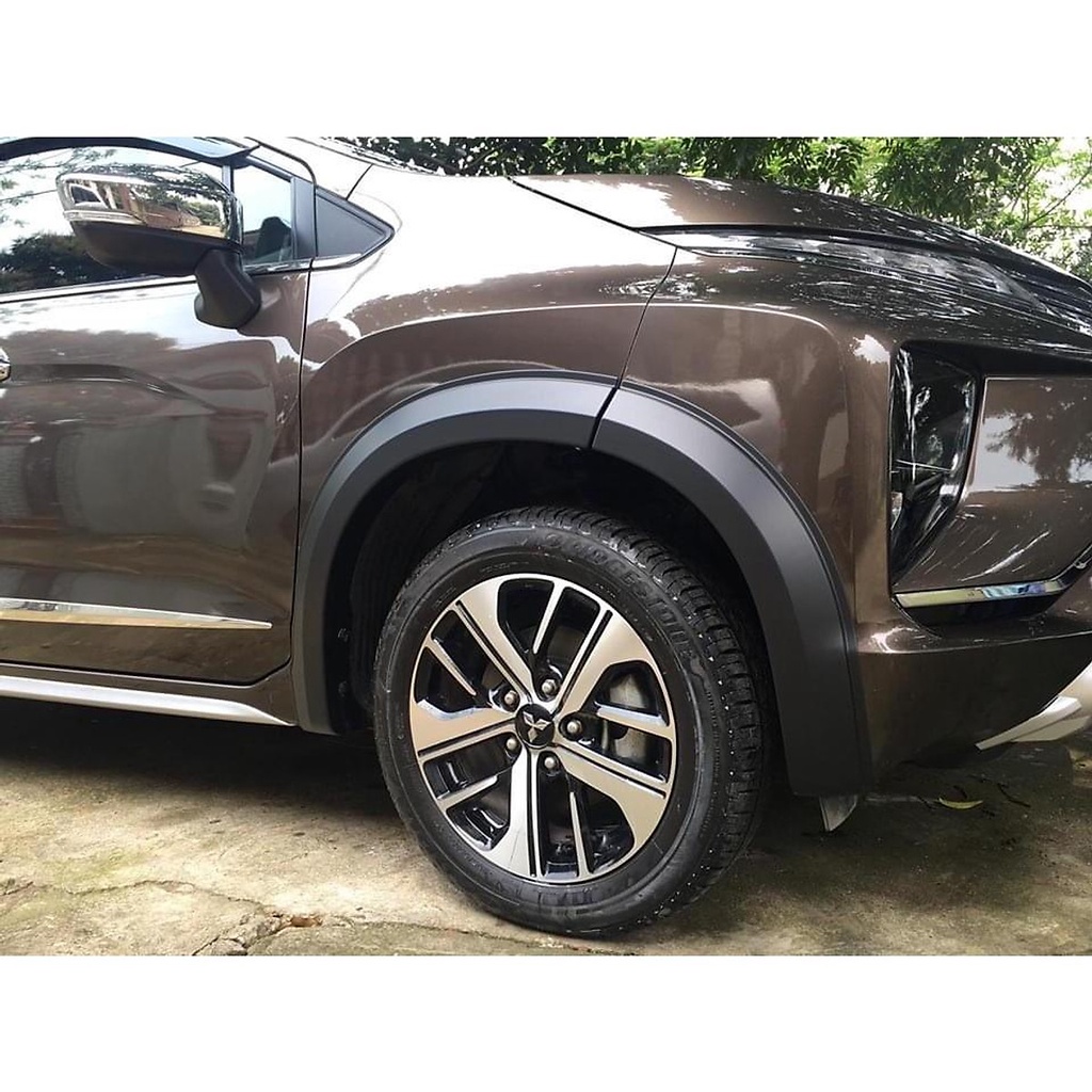 Ốp cua lốp xe mitsubishi xpander 2018 2019 2020 2021 2022 2023 màu đen, bộ 4 ốp hốc bánh xe