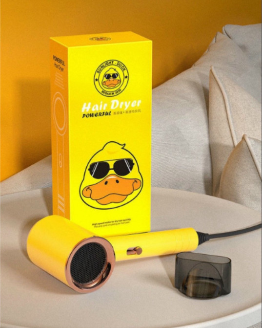 Máy sấy tóc du lịch mini hình chú vịt vàng siêu xinh - máy sấy tóc công suất mạnh tạo kiểu tóc cực đẹp - máy sấy vịt vàng nhỏ gọn, maysay