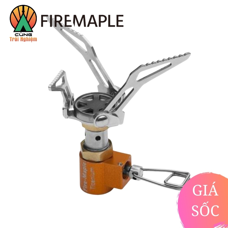 Bếp gas dã ngoại điều áp mini fire maple fms-300t titanium gọn nhẹ chuyên dụng dã ngoại cắm trại ngoài trời