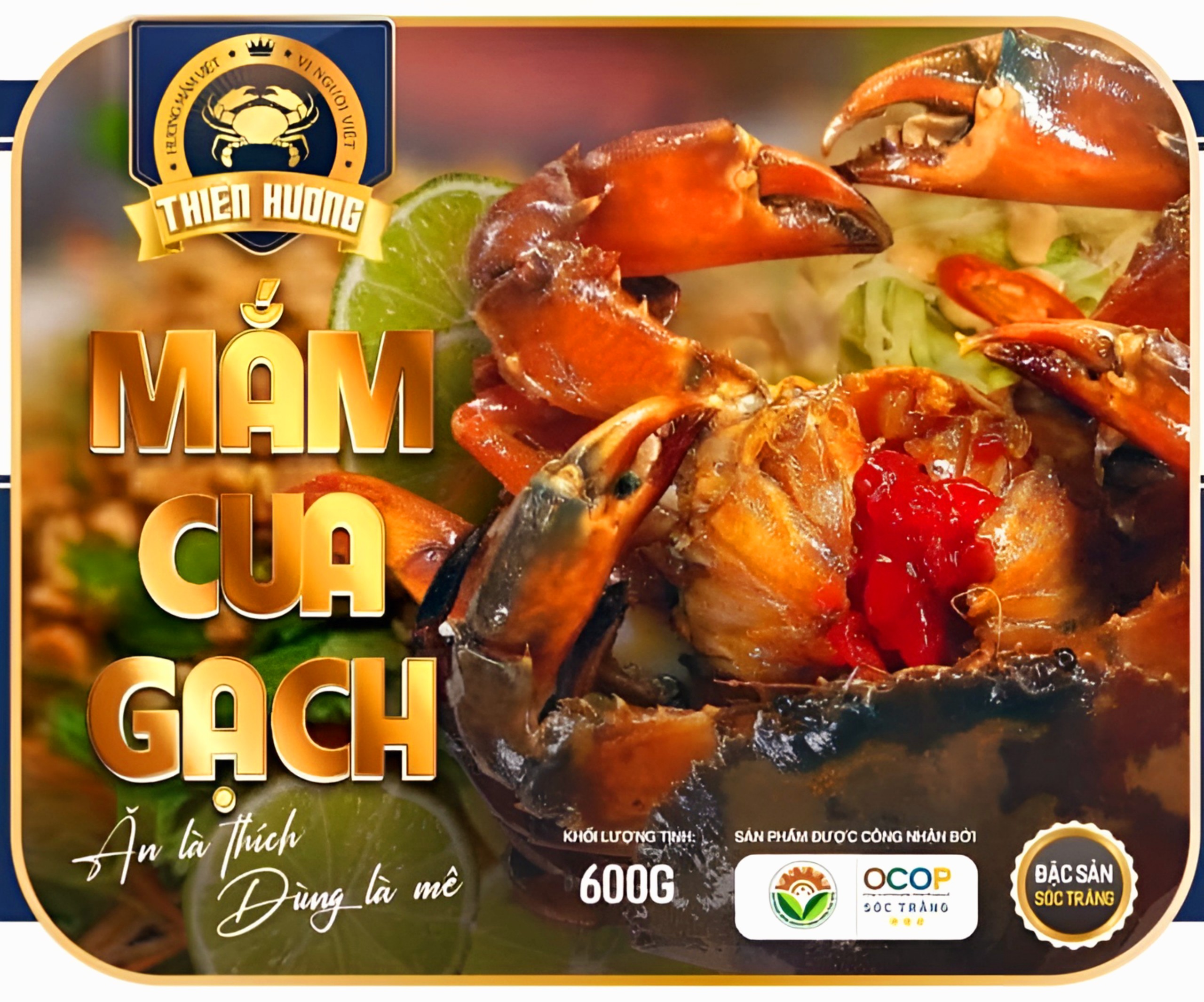 Mắm cua gạch thiên hương, sản phẩm ocop, attp