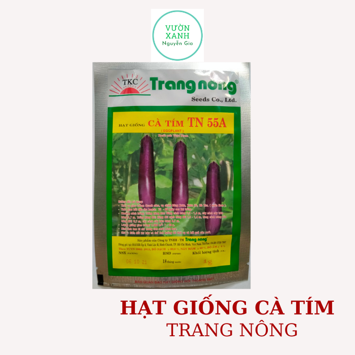 Hạt giống cà tím Trang Nông gói 1gr