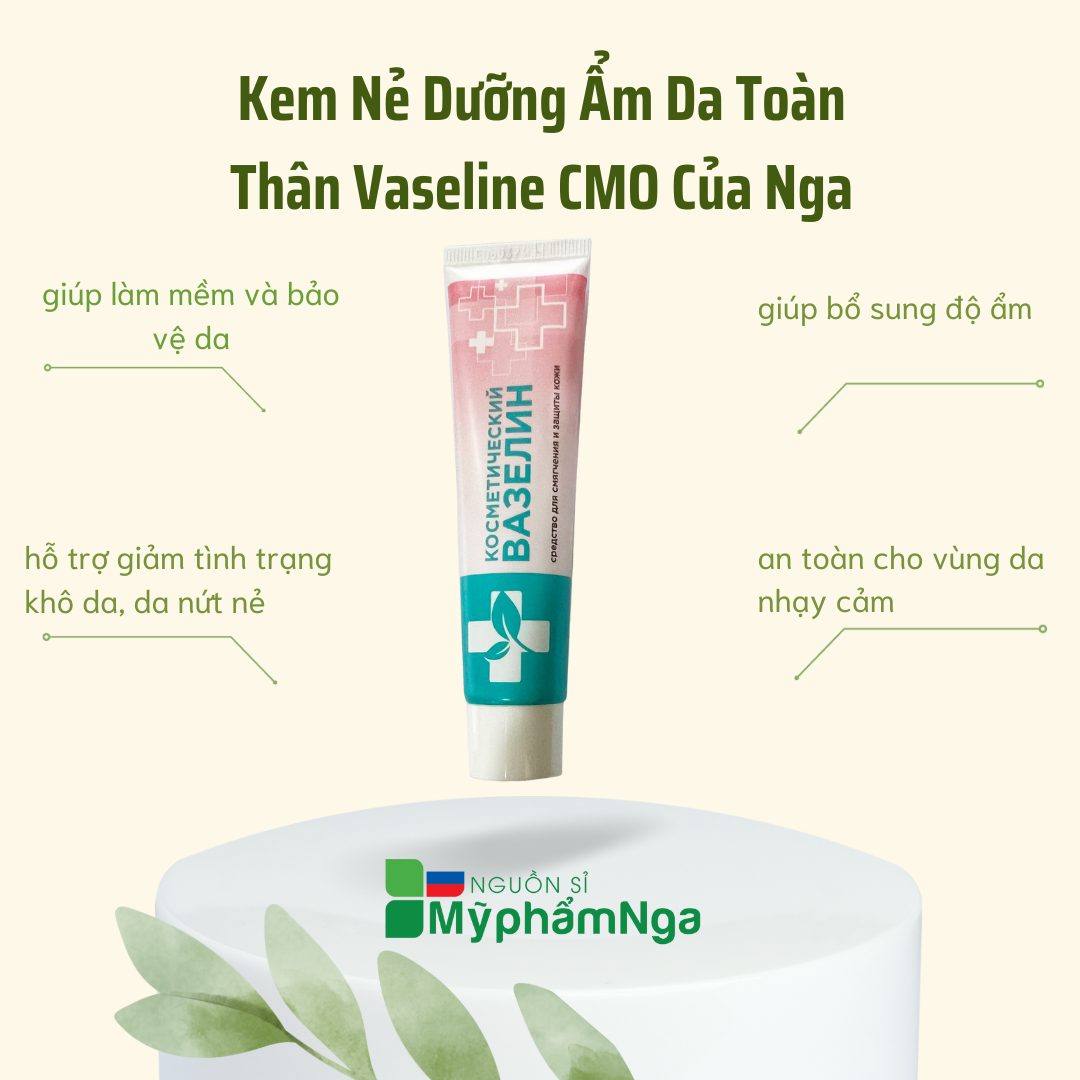 Kem nẻ Vaseline CMO Nga 20gr cấp ẩm làm mềm da
