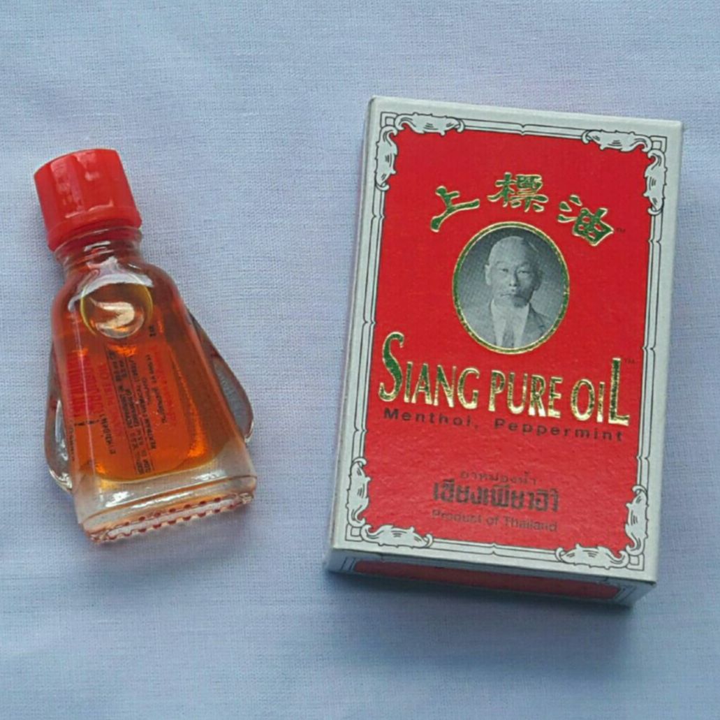 [hàng chính hãng] Dầu Thái lan Siang Pure Oil 0.5ml dầu nóng chữ màu vàng Công ty Nhập Khẩu có chữ Việt – Thái Lan