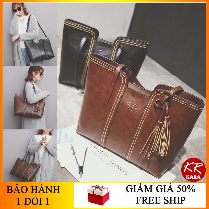 [HOT] Túi xách nữ công sở cỡ lớn KR 71- Da PU cao cấp, 3 ngăn lớn chứa Laptop, 2 dây đeo, 2 màu lựa chọn- Túi xách nữ size lớn, Túi Xách nữ giá rẻ, Túi Xách nữ cao cấp- KARA 71.