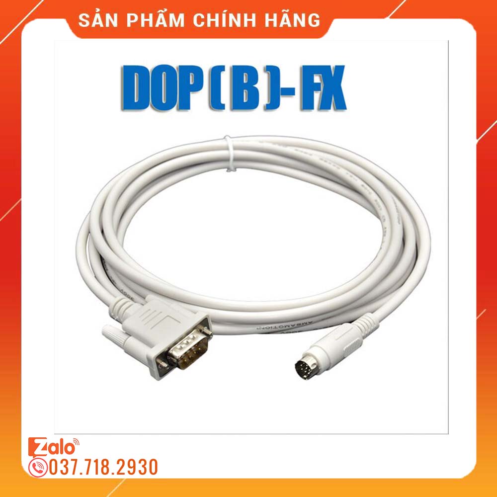 Cáp kết nối HMI Delta DOP – PLC Mitsubishi FX, Cáp kết nối HMI Delta với PLC Mitsubishi DOP(B)-FX - DOP-B-FX