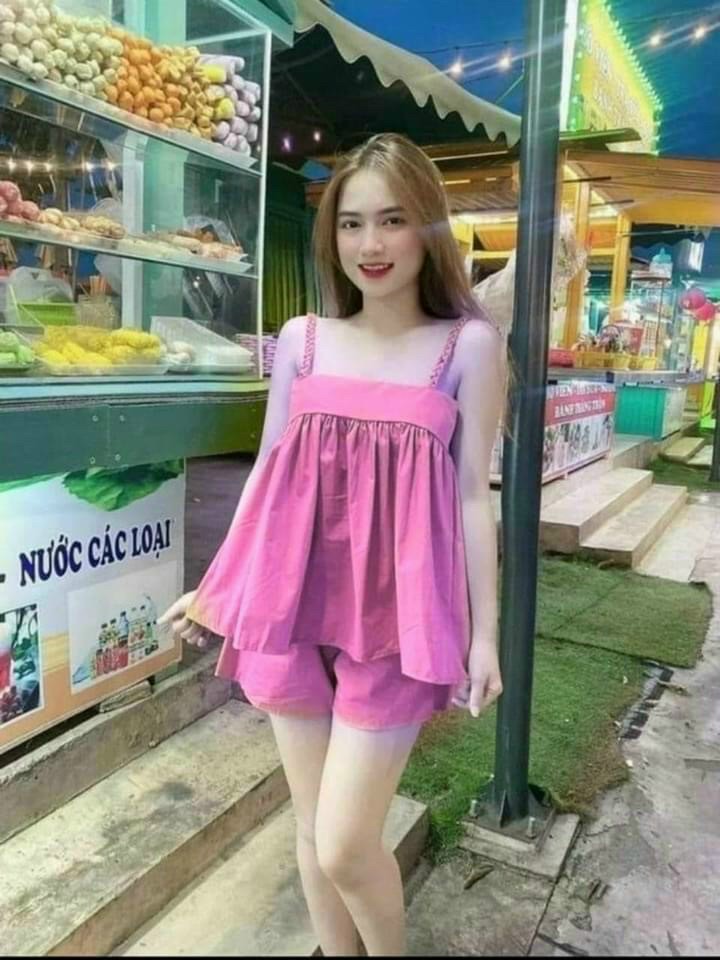 Set Bộ Ngắn Hai Dây Vải Lụa Hàn Mịn Đẹp, Freesize Dưới 58kg