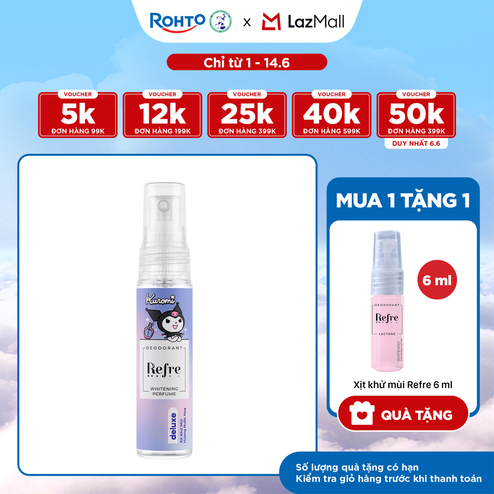 Xịt khử mùi dưỡng trắng hương nước hoa Refre Whitening Perfume Deluxe Hương Sang Trọng (30ml)