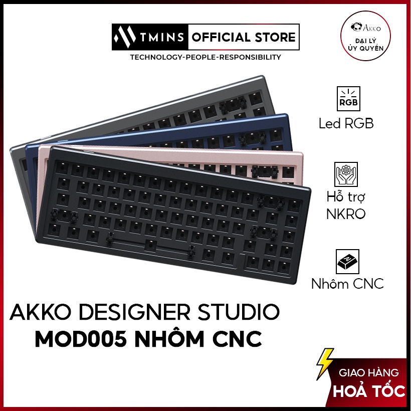 Kit bàn phím cơ akko designer studio mod005 - hàng chính hãng