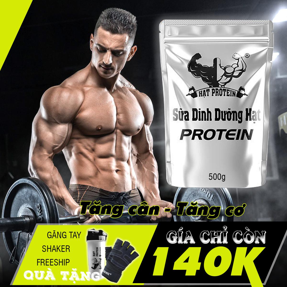 [HCM]COMBO 2 túi Sữa Tăng Cân Tăng Cơ Hạt Protein + Tặng bình lắc 700ml
