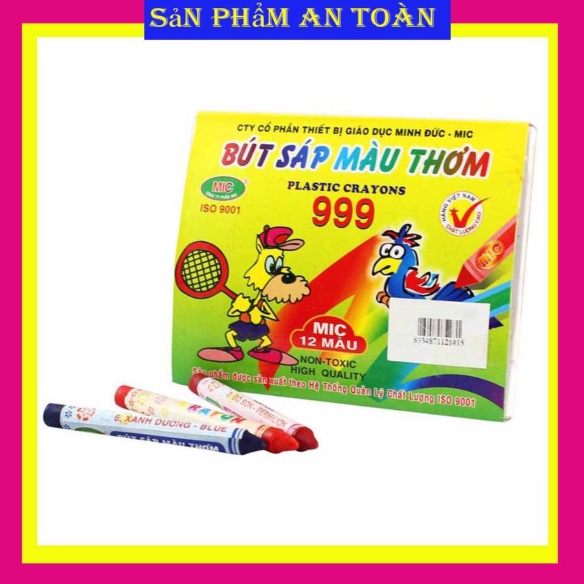 Bút sáp màu thơm 12 màu - bút màu sáp thơm