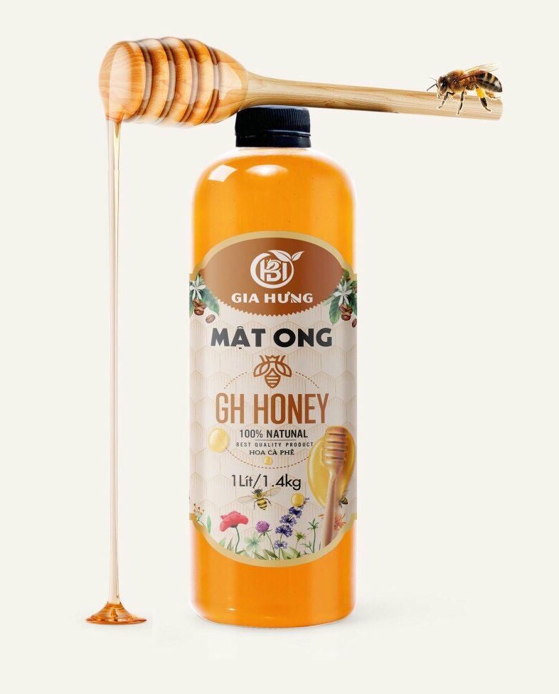 Combo 2 chai mật ong hoa cà phê nguyên chất 100% - đặc sản đắc lắc