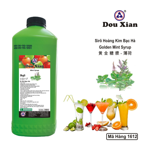 Siro Hoàng Kim Bạc Hà Dou Xian 2,5kg