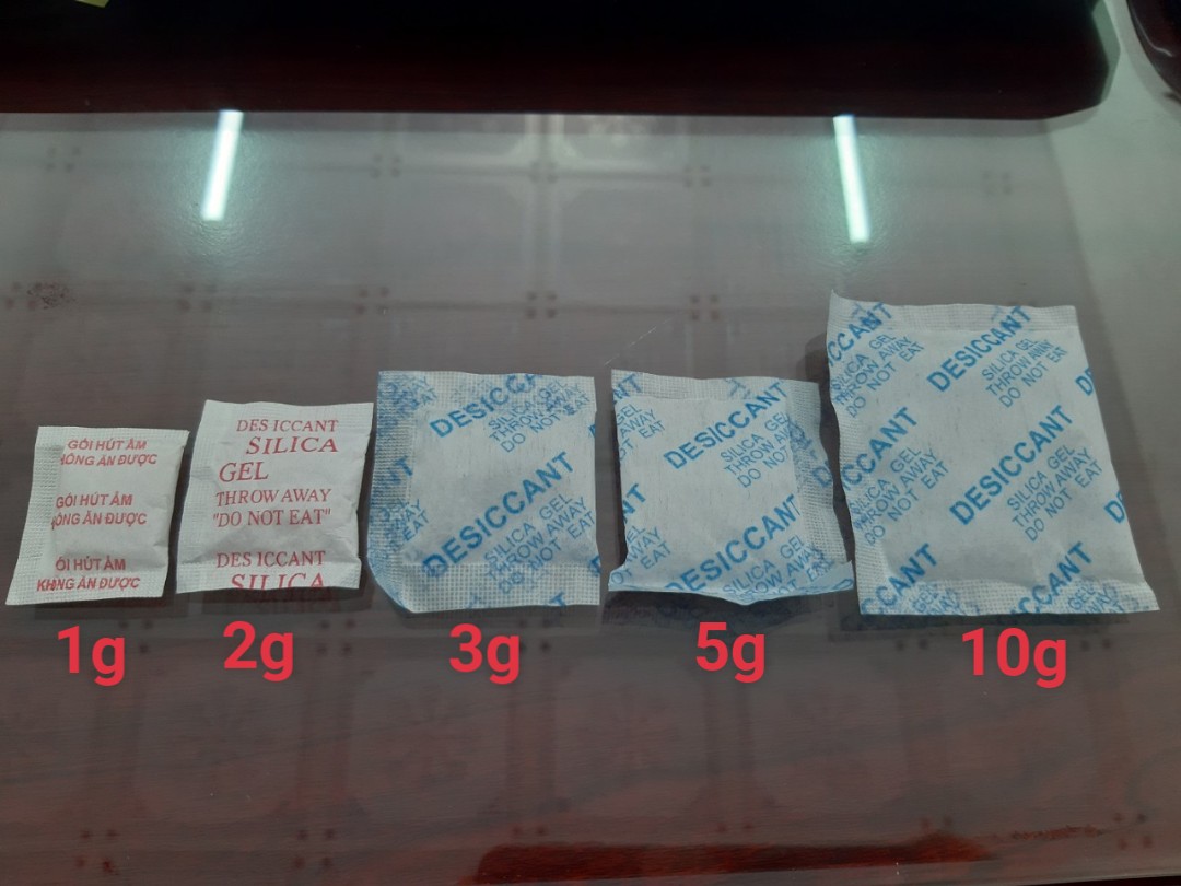 0.5KG HẠT HÚT ẨM CÁC LOẠI 1G, 2G, 3G, 5G, 10G, 1000G SILICA GEL - HẠT CHỐNG ẨM MỐC, KHỬ MÙI, BẢO QUẢN THỰC PHẨM, CHỐNG HÔI GIÀY VÀ GỈ SÉT KIM LOẠI, ...