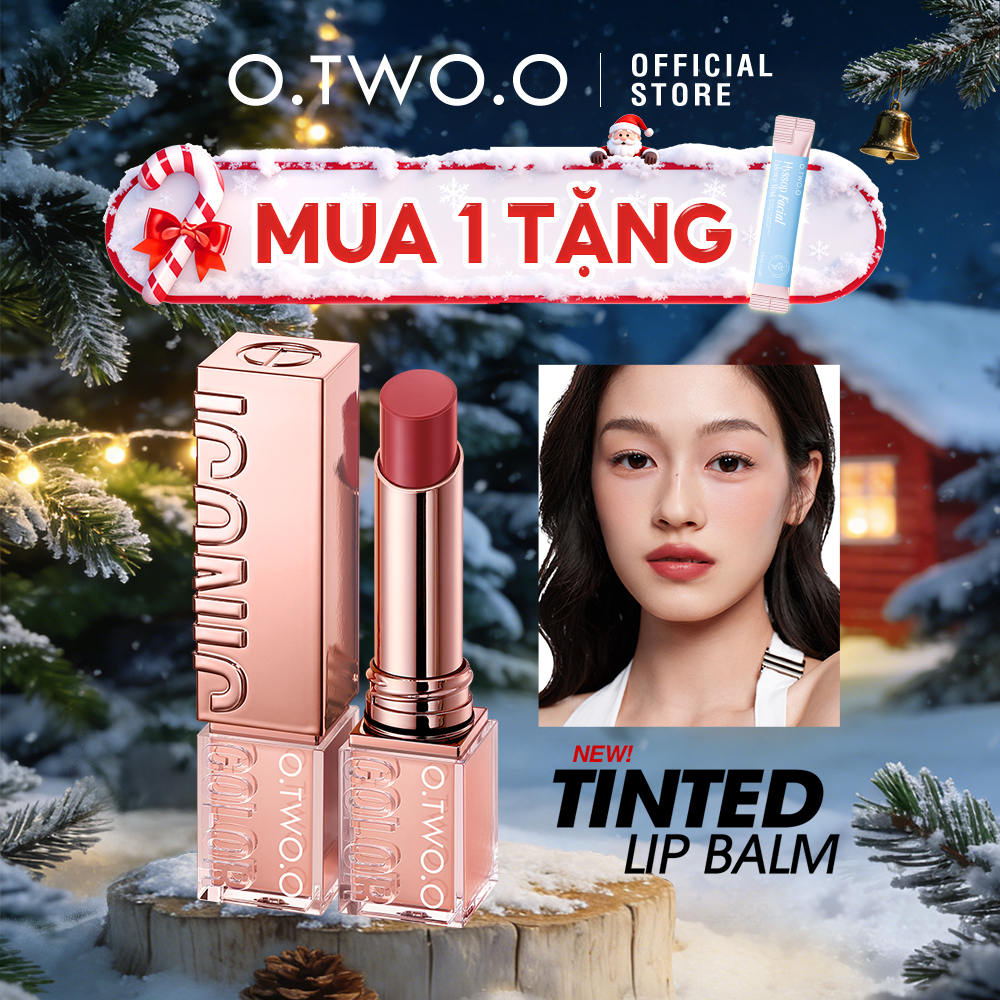  O.TWO.O Son Môi-Mịn màng và bóng bẩy cung cấp độ ẩm lâu dài nhẹ nhàng và không nhờn 3.8g 