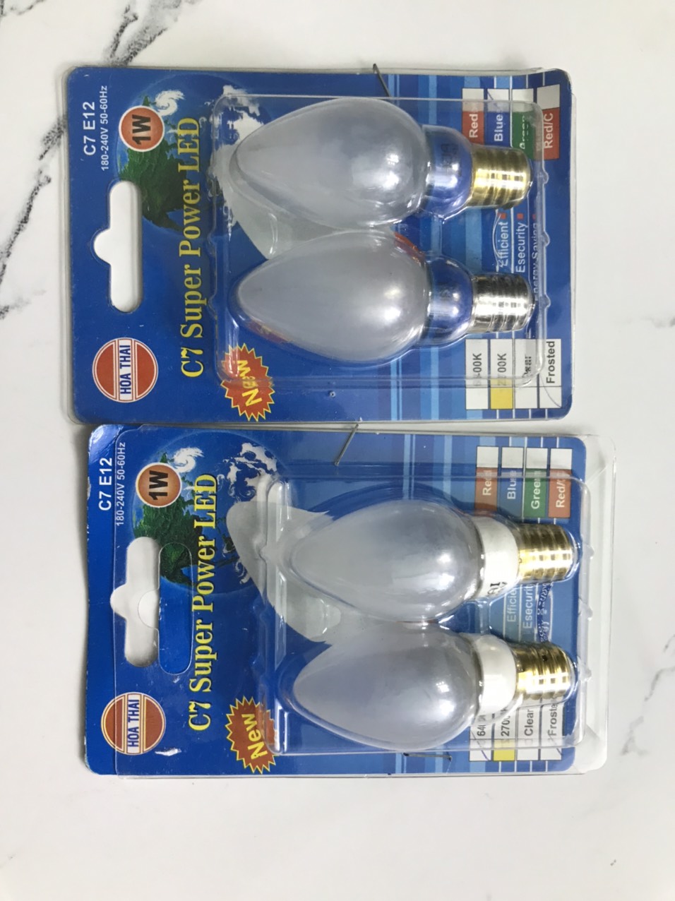 Bộ 2 bóng đèn cà na c7 super power led