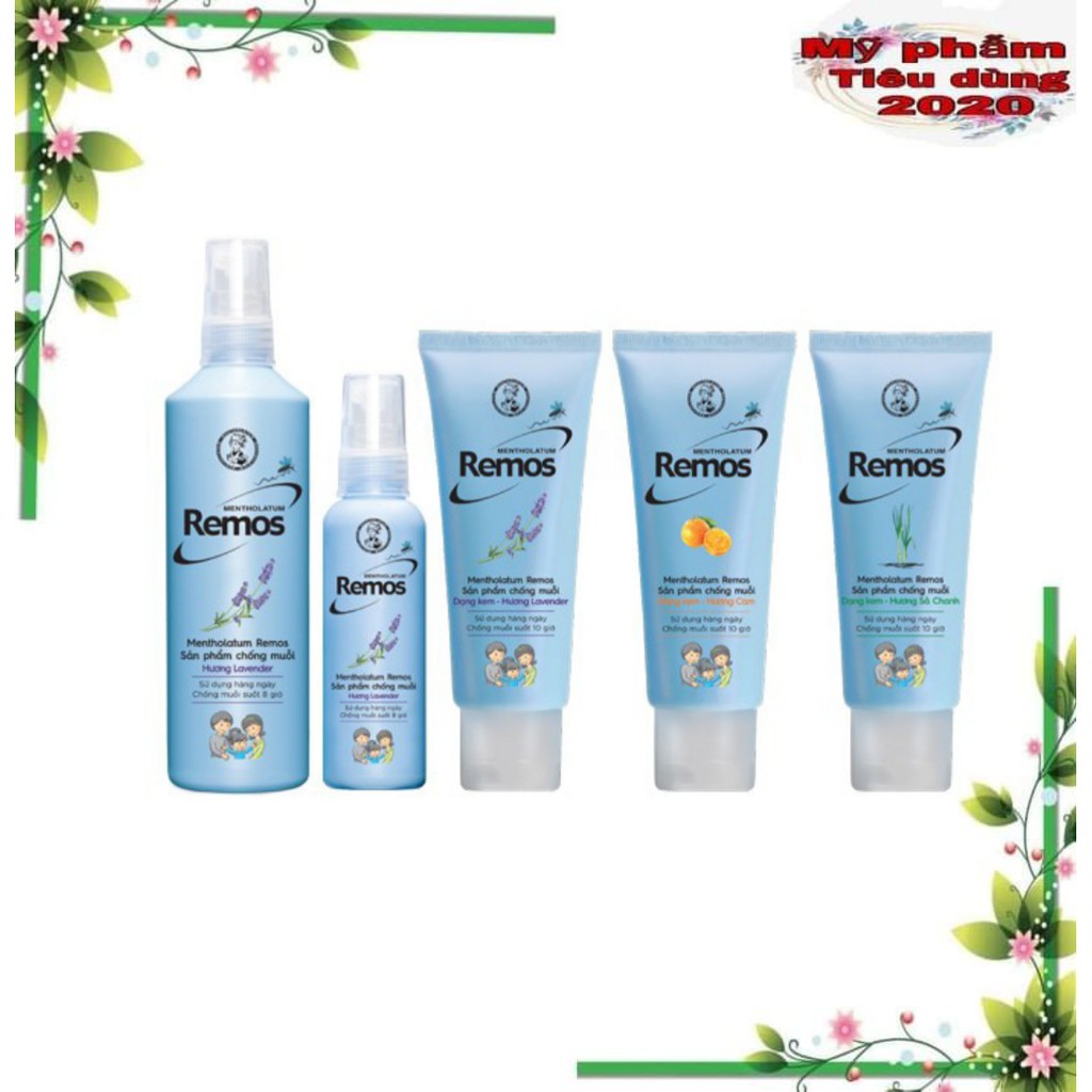 Xịt chống muỗi Remos Mentholatum 60ml/150ml