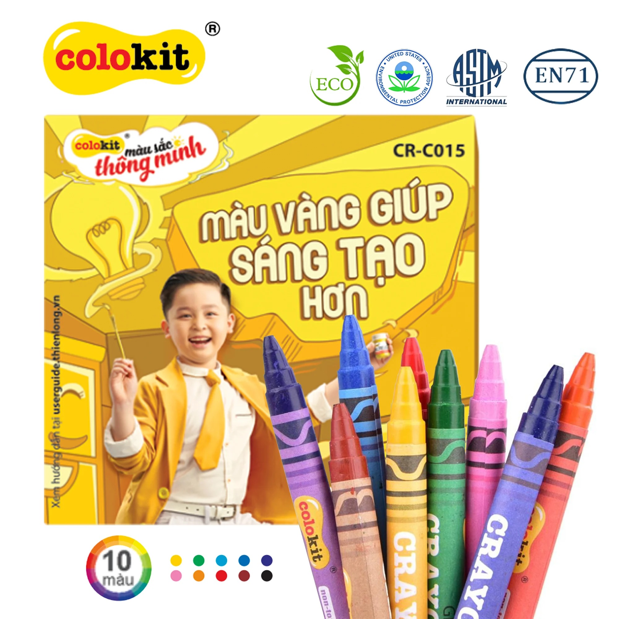 Combo 5 Sáp màu Colokit CR-C015