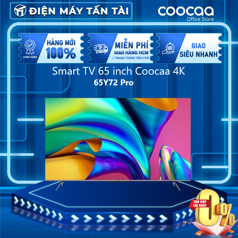 Smart TV 65 inch Coocaa 4K 65Y72 Pro