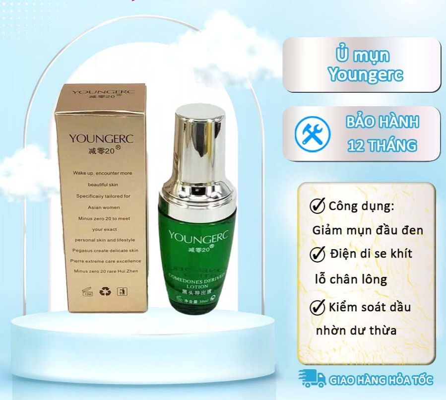 Tinh chất ủ mụn Youngerc, ủ mụn đầu đen,mụn cám dùng cho spa, thẩm mỹ viện