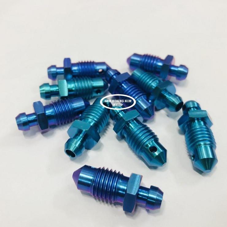 ỐC Titan GR5 Xả Gió Heo Dầu 8li và 10li (màu xanh tím,xanh lục bảo)