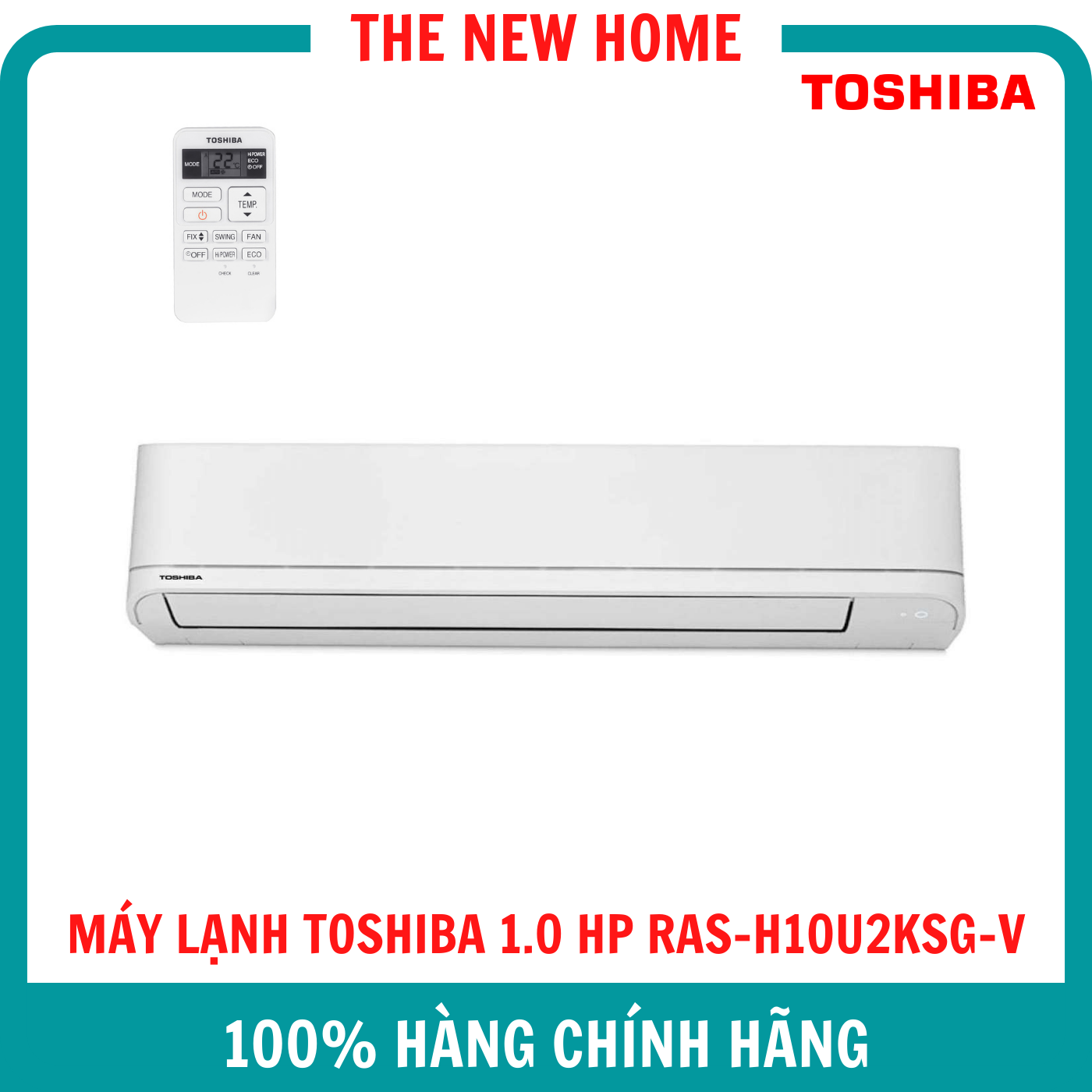 Máy Lạnh Toshiba 1 HP RAS-H10U2KSG-V - Công Nghệ Độc Quyền Chống Bám Bẩn Magic Coil - Hàng Chính Hãng