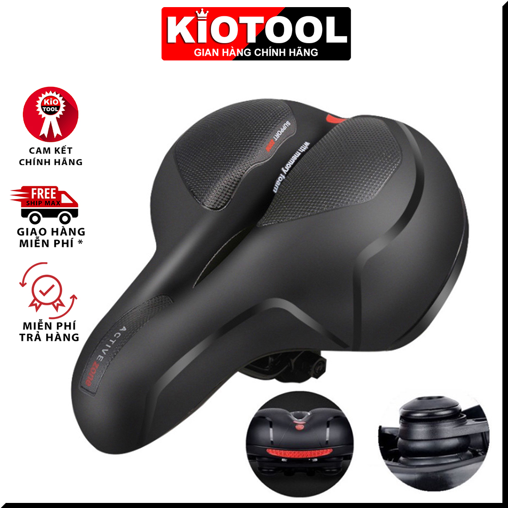 Yên xe đạp Kiotool êm ái thoáng khí không thấm nước - Yên xe phù hợp với tất cả các dòng xe đạp trên thị trường dễ lắp đặt - Bảo hành chính hãng 12 tháng