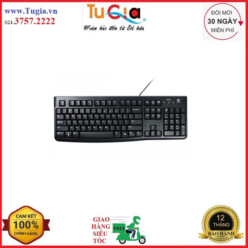Bàn Phím Có Dây Logitech K120 - Hàng Chính Hãng