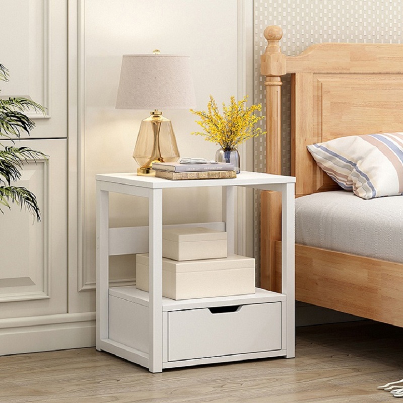 Tủ đầu giường cao cấp khung thép có ngăn kéo