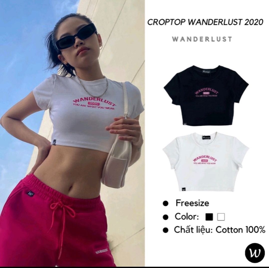 Áo Wanderlust 2020 Croptop