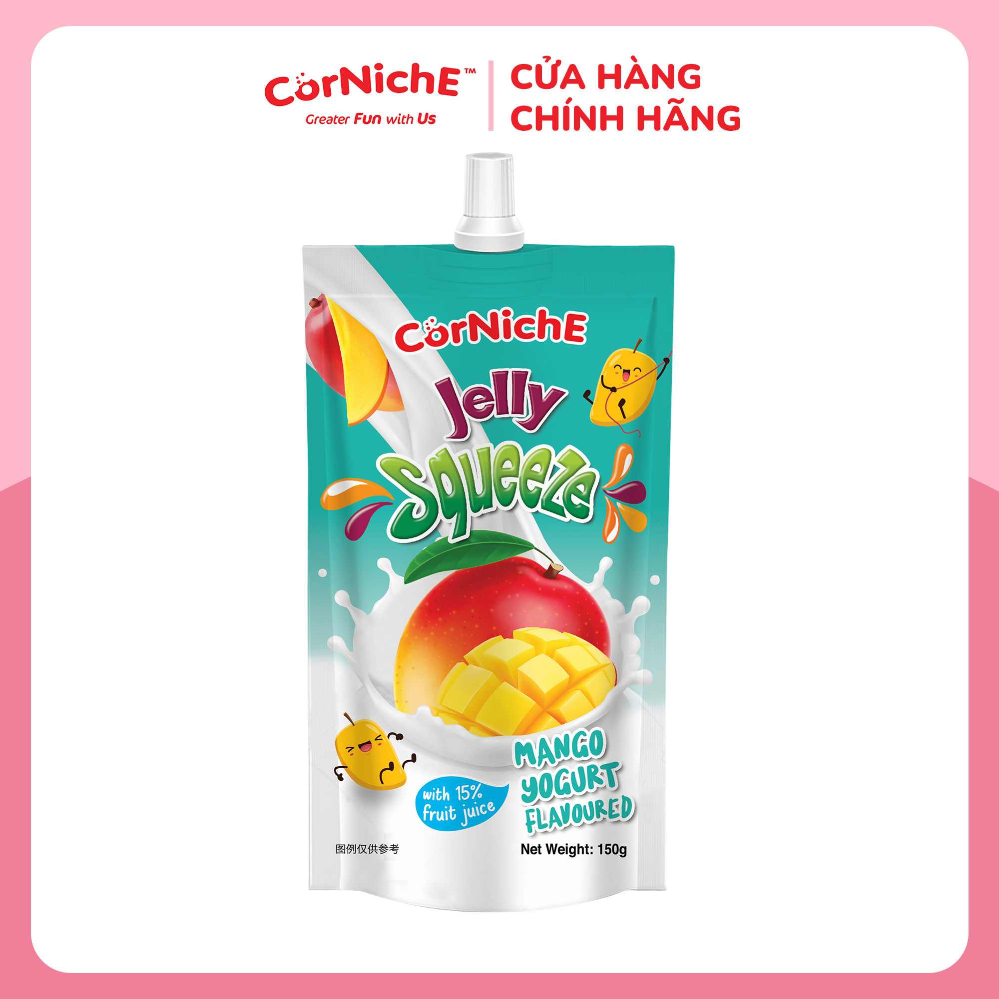 Thạch sữa chua corniche vị xoài 150g