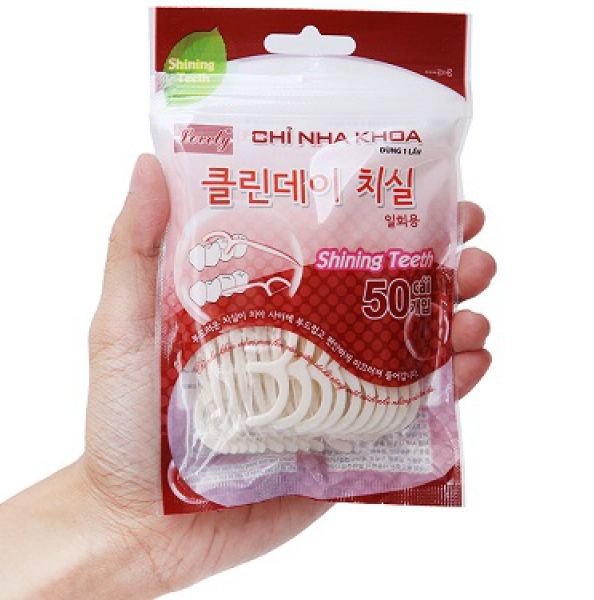 Bịch 50 cây Tăm chỉ nha khoa Lovely