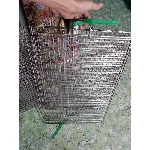 [HCM][Giá Sốc] Vỉ Nướng Ca Ro INOX Cao Cấp Chống Rỉ KT: D50 x R40 cm- Mã: VNCR45I