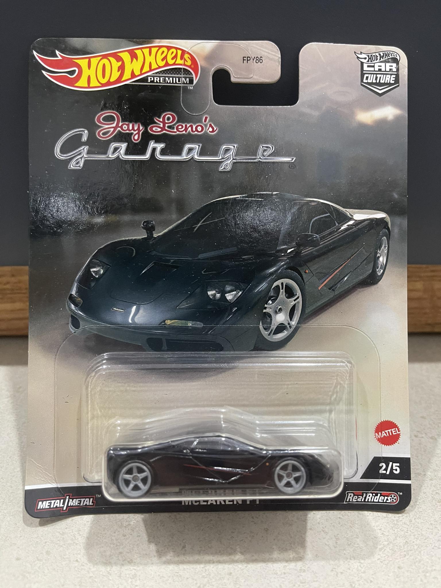 Xe mô hình đồ chơi bánh cao su hotwheels 1:64 premium - mclaren f1