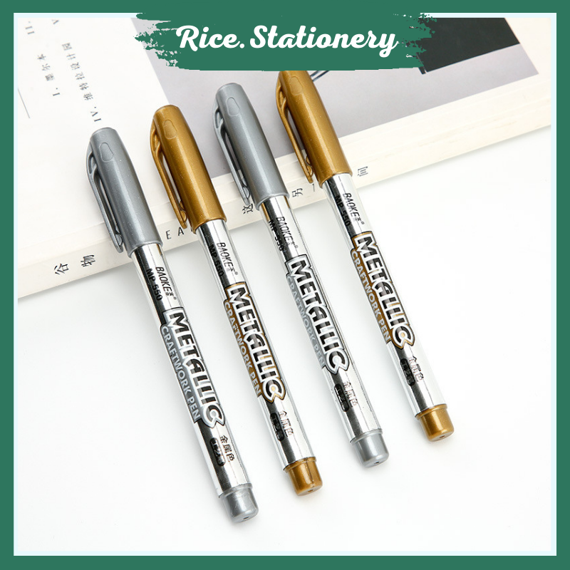 Bút METALIC vàng, bạc viết vẽ trang trí thủ công thiết kế sổ tay, bullet journal