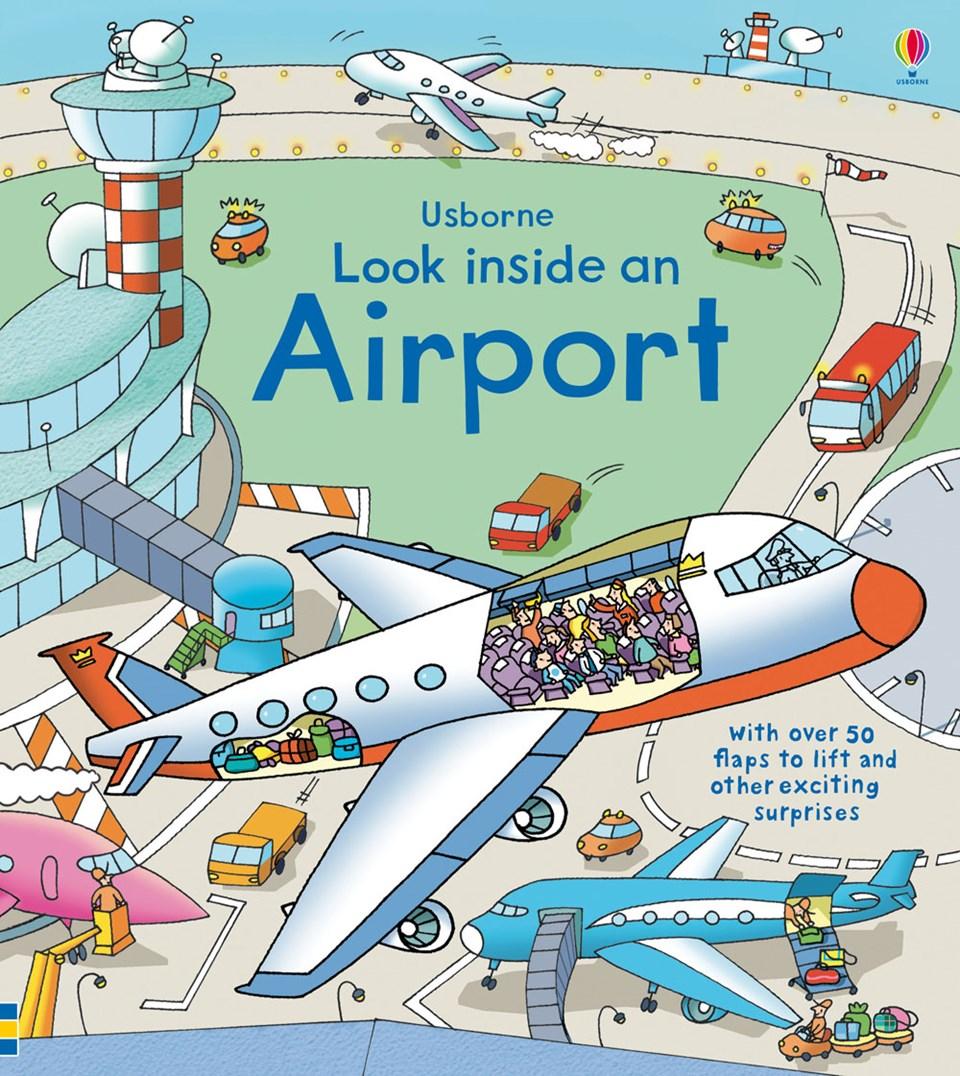 Sách lật giở tiếng Anh: Usborne Look Inside an Airport
