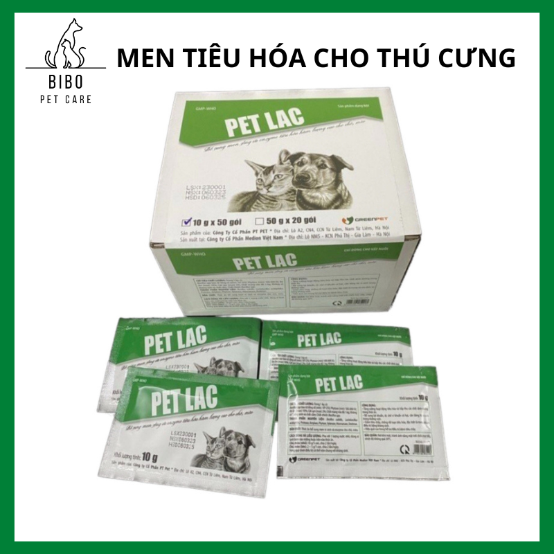 Petlac men tiêu hóa cho chó mèo - Bibopetcare